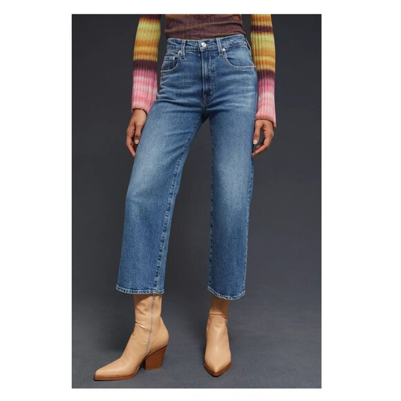 Edwin Denim - Edwin Marli High-Rise Crop Jeans Paloma Denim Medium Blue 24